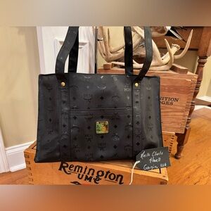 MCM Black Shopper Tote